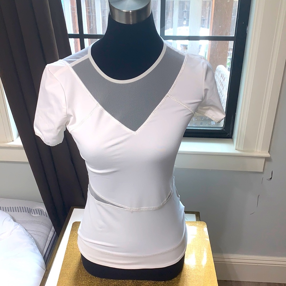 Stella McCartney x Adidas white workout shirt